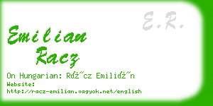 emilian racz business card